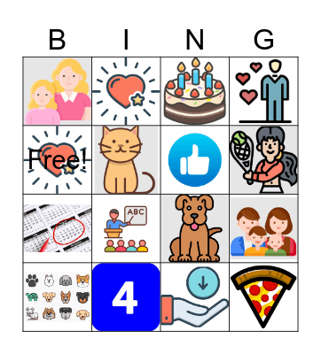 Mi profesora Bingo Card