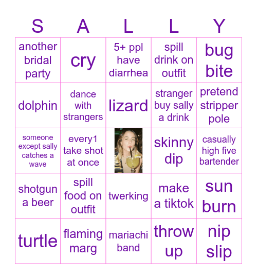 Sally's Bach🍹 Bingo Card