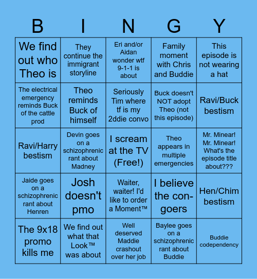 I GOT YOU BABE Bingo Card