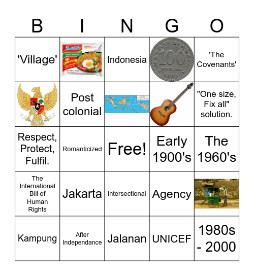 Presentation Bingo Card