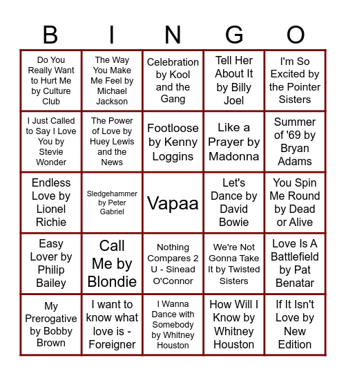 MUSABINGO Card