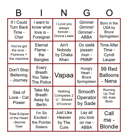 MUSABINGO Card