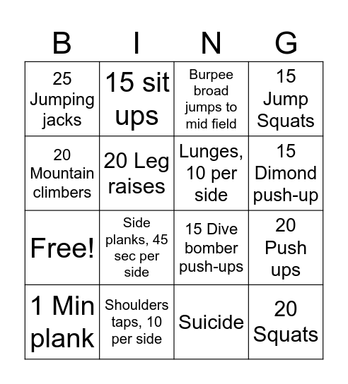 SQN PT Bingo Card