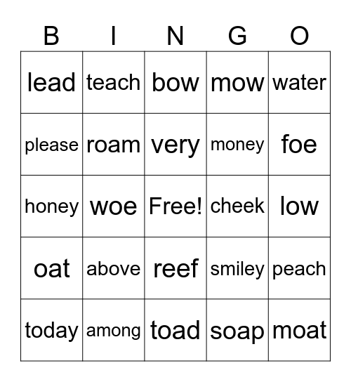Lessons 85&86 Bingo Card
