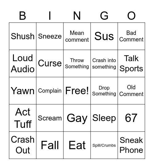 Someone will... Bingo Card