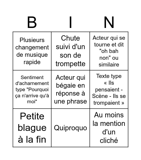 Bande Annonce film français Bingo Card