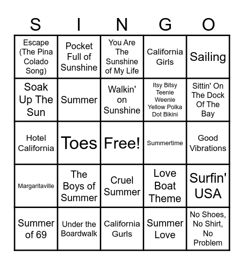 ✨Teacher Appreciation SINGO✨ Bingo Card