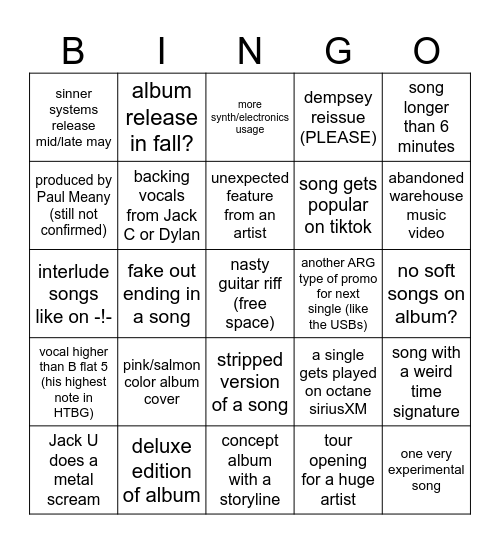 Bingo Card