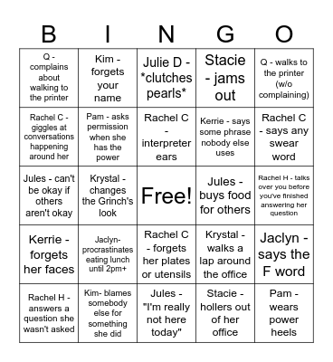 SSB BINGO Card