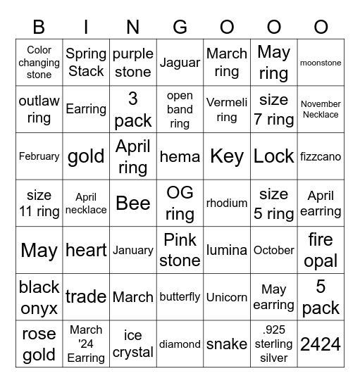 BP Bingo Card