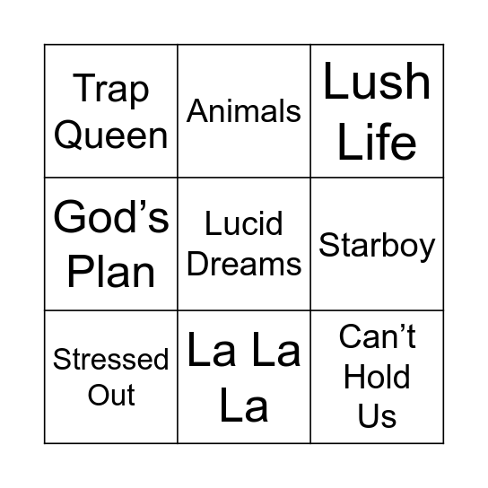 MB 50 (mini) Bingo Card