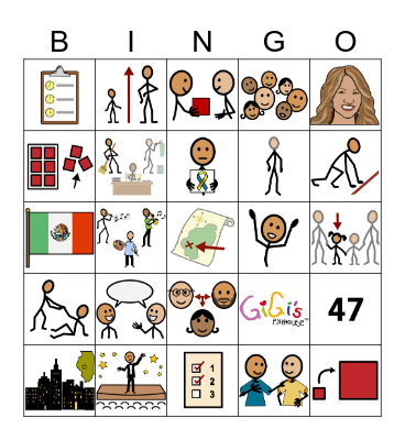 Gigi's Playhouse Bingo Card