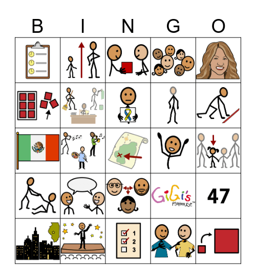 Gigi's Playhouse Bingo Card