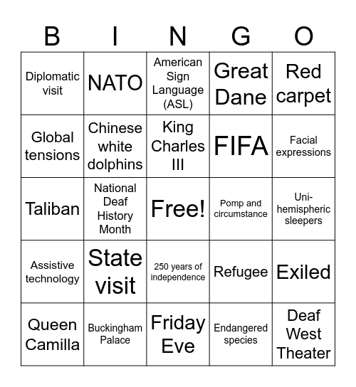 CNN 10 4/30/26 Bingo Card