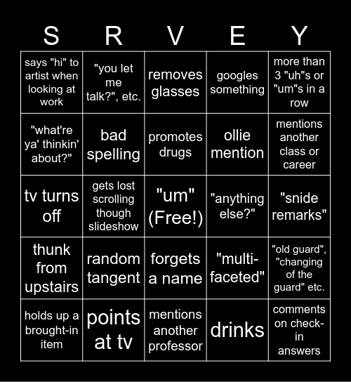 duncan bingo Card