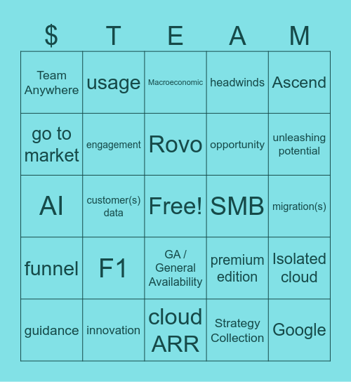 FY26 Q3 Bingo Card