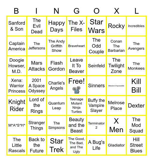 MUSIC BINGO at the Ann Arbor Eagles! 🎬Movie and TV Themes! 📺 Bingo Card