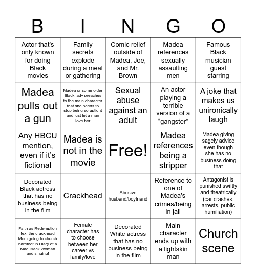 caeden's bingo Card