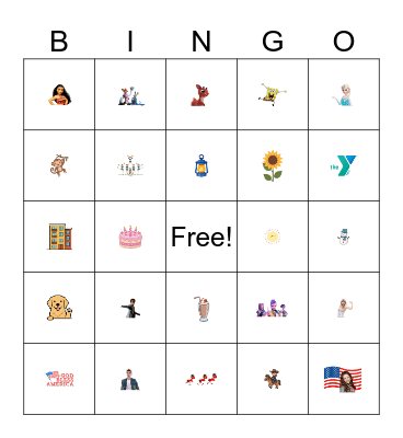 Musical Bingo Card