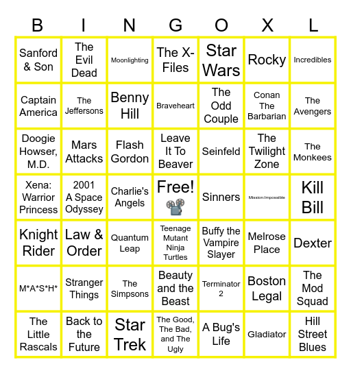 MUSIC BINGO at the Ann Arbor Eagles! 🎬Movie and TV Themes! 📺 Bingo Card