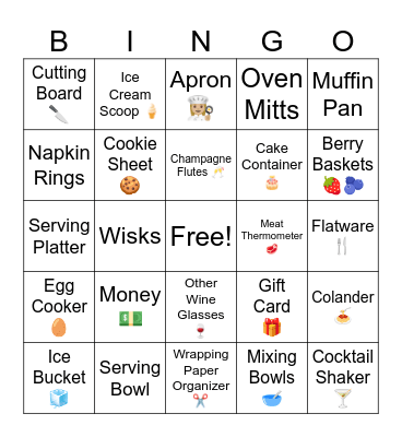 Bridal Shower Bingo 👰🏼‍♀️💍 Bingo Card