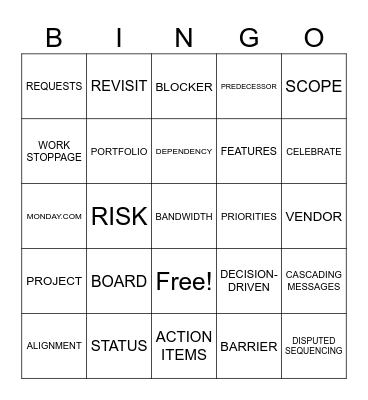 PROJECT BINGO Card