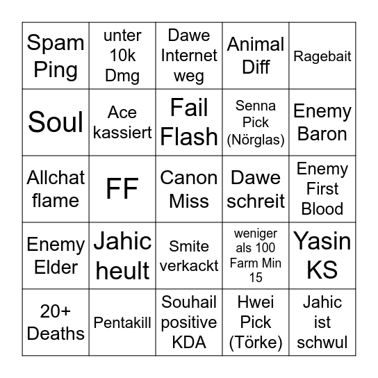 FlexQ Bingo Card