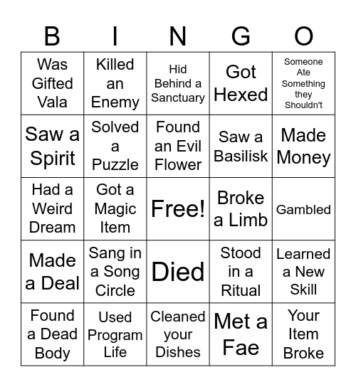 Fortnight BINGO! Bingo Card