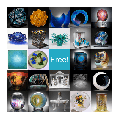 Imagine Museum's Glass Art Bingo Card