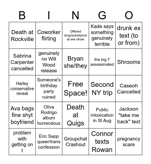 2026 BINGO Card