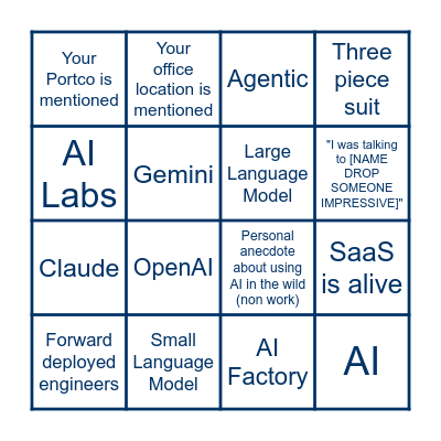 VFF AGM Watch Bingo Card