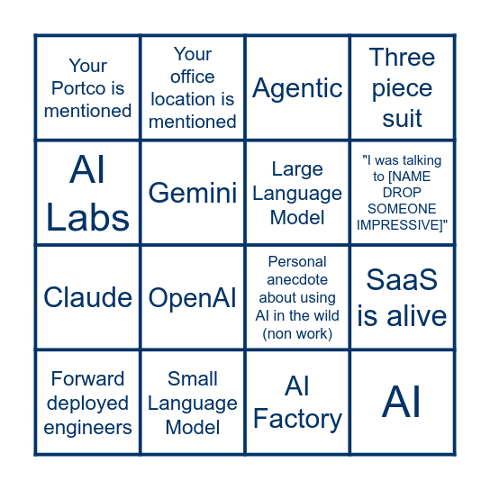 VFF AGM Watch Bingo Card
