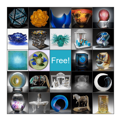 Imagine Museum's Glass Art Bingo Card