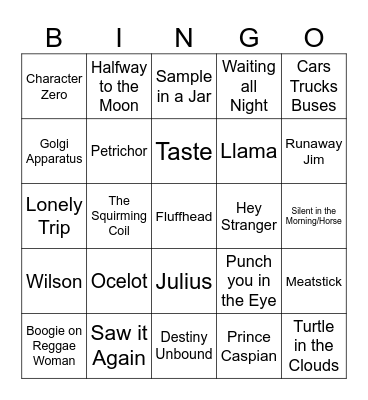 Trish’s 2026 Sphere Bingo Card