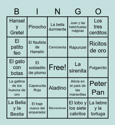 BINGO LIERARIO Bingo Card