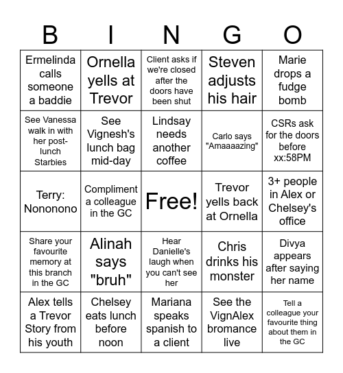 1182 Bingo Card Bingo Card