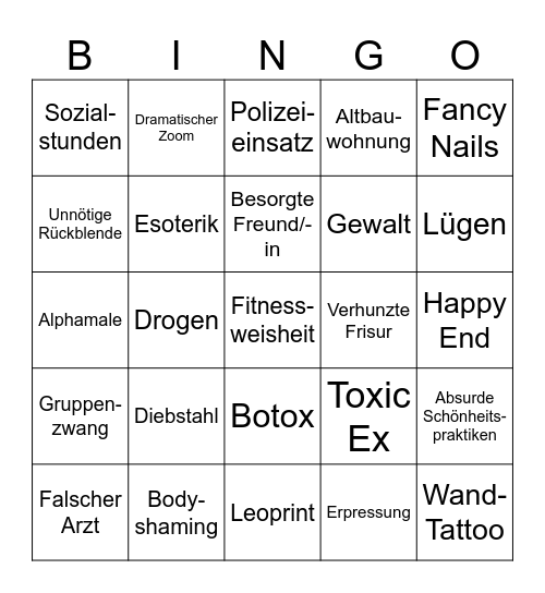 Quarkgefluester Bingo Card