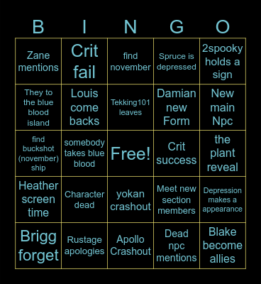 Marine dnd episode 68 part 2 Bingo Card