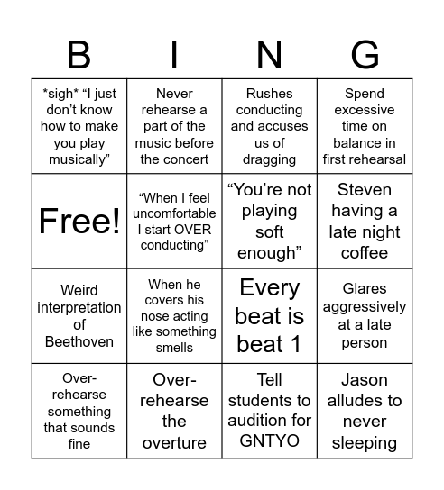 Jason Bingo Card