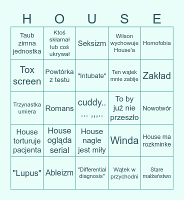 Dr Freak S05 Bingo Card
