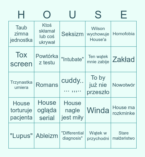 Dr Freak S05 Bingo Card