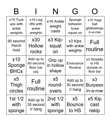 Bar Bingo Babes Bingo Card