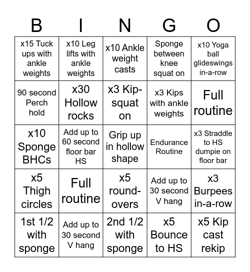 Bar Bingo Babes Bingo Card
