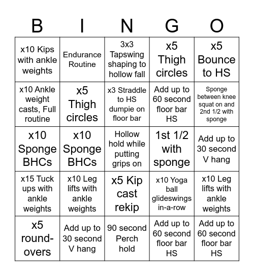 Bar Bingo Babes Bingo Card