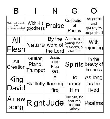 5TH SUNDAY GAMES Bingo Card