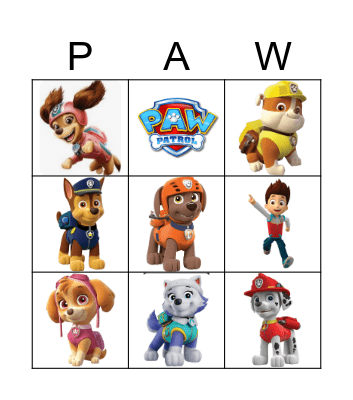 Joshua's 4th Birthday Bingo Card