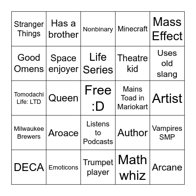 Geode's Bingo!!! Bingo Card