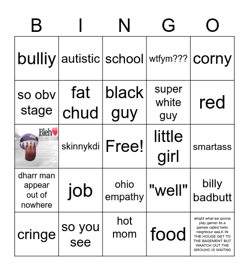 dharr meen Bingo Card