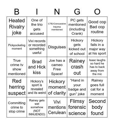 Polaris U Bingo Card