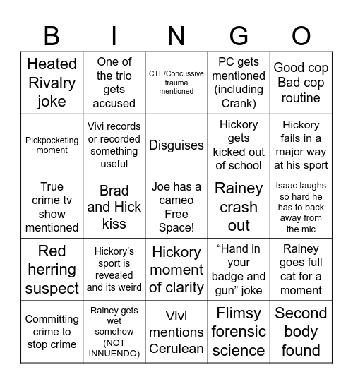 Polaris U Bingo Card